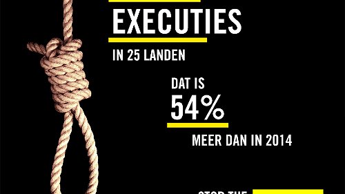 Doodstrafcijfers 2015: alarmerende stijging van het aantal executies