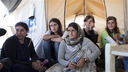 Jezidi-vrouwen in vluchtelingenkampen verenigen zich om rampspoed het hoofd te bieden