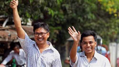 Myanmar laat journalisten vrij