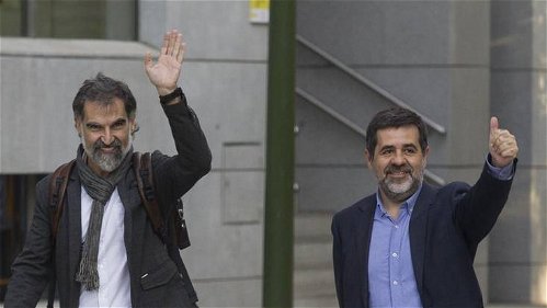 Catalaanse onafhankelijkheidsleiders Jordi Sànchez en Jordi Cuixart moeten vrijgelaten worden